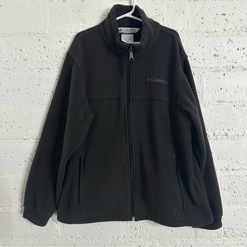 5/$25 Columbia Boys Jacket 10/12 Gray Fleece Full Zip AR3